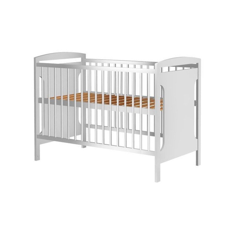 Patut copii din lemn Karly 120x60 cm alb