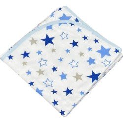 Paturica de vara subtire din finet cu stelute alb