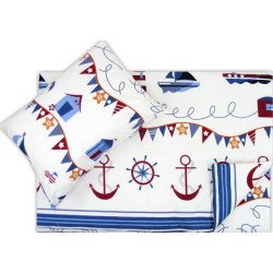 Lenjerie pat copii marinar